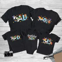 Funny Disney Toy Story Family Matching Shirts Dad Mom Bro Sis Tshirts Birthday Boy Baby Rompers Family Birthday Trip Outfits 1