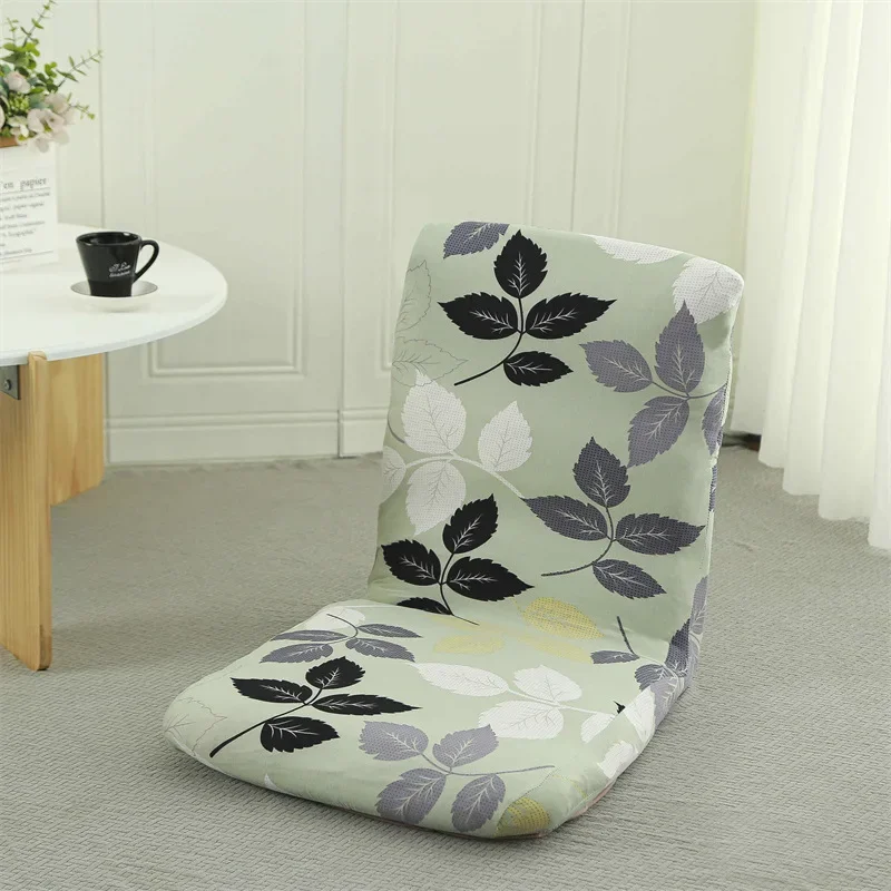 Funda para silla de piso plegable, funda ajustable para sofá perezoso, funda acolchada para sillón reclinable suave con respaldo
