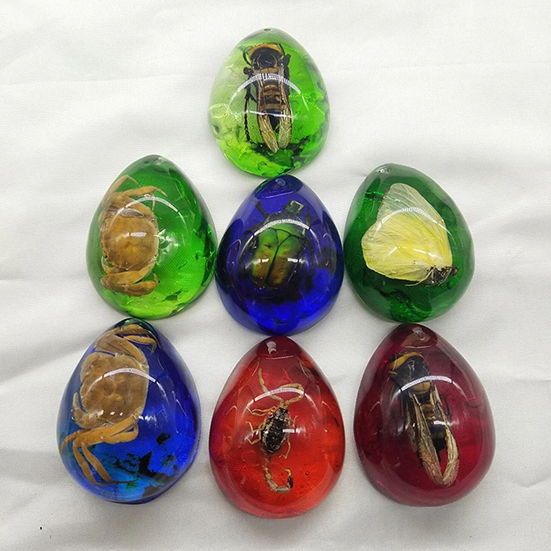 Resin Crafts 1PC DIY Insects Amber