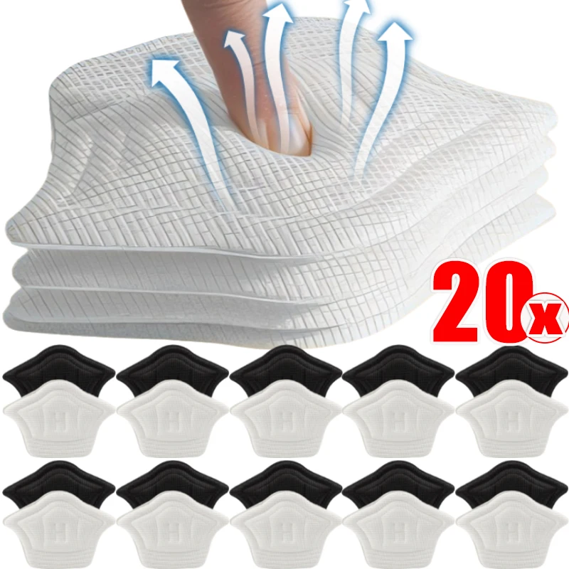 2/20PCS Heel Insoles for Shoes Patch Heel Pads for Sport Shoes Adjustable Size Feet Pad Insole Shoe Heel Protector Back Sticker