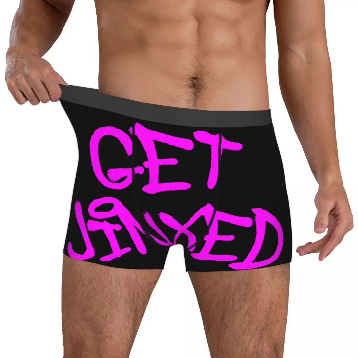 Get Jinxed Cool Men Boxer Briefs Arcane League of Legends Animated Breathable Funny Underwear Print Shorts Gift Idea 4