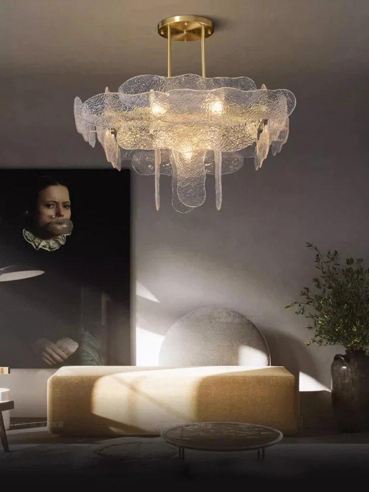 

Модная стеклянная коллекция искусства, подвесные светильники с регулируемой яркостью, подвесной светильник для гостиной YX456TB