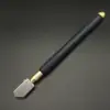 TOYO TC-17 Oil Glass Cutter Metal Handle Diamond Straight Head Cutting Tool New Black 6