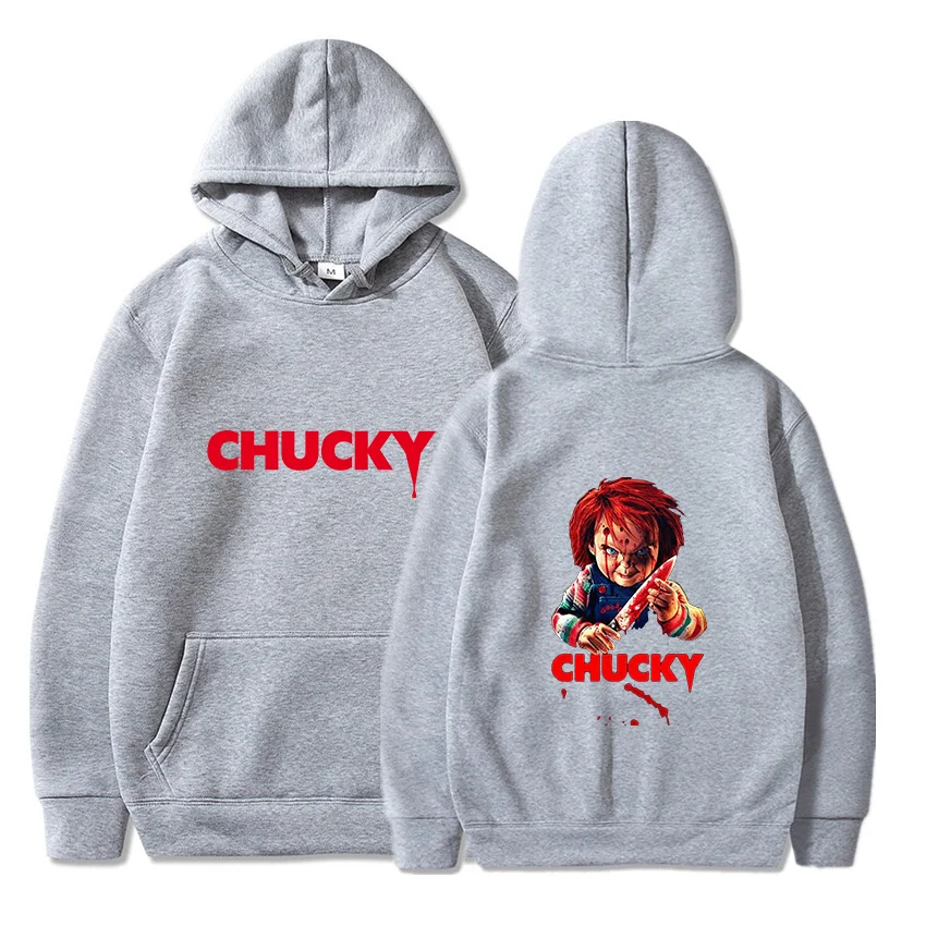 thumbnail image 1 of Película de terror juego infantil Chucky sudaderas con capucha Harajuku ropa informal estilo Hip Hop hombres mujeres Otoño Invierno Sudadera con capucha pulóver Tops, 1 of 5
