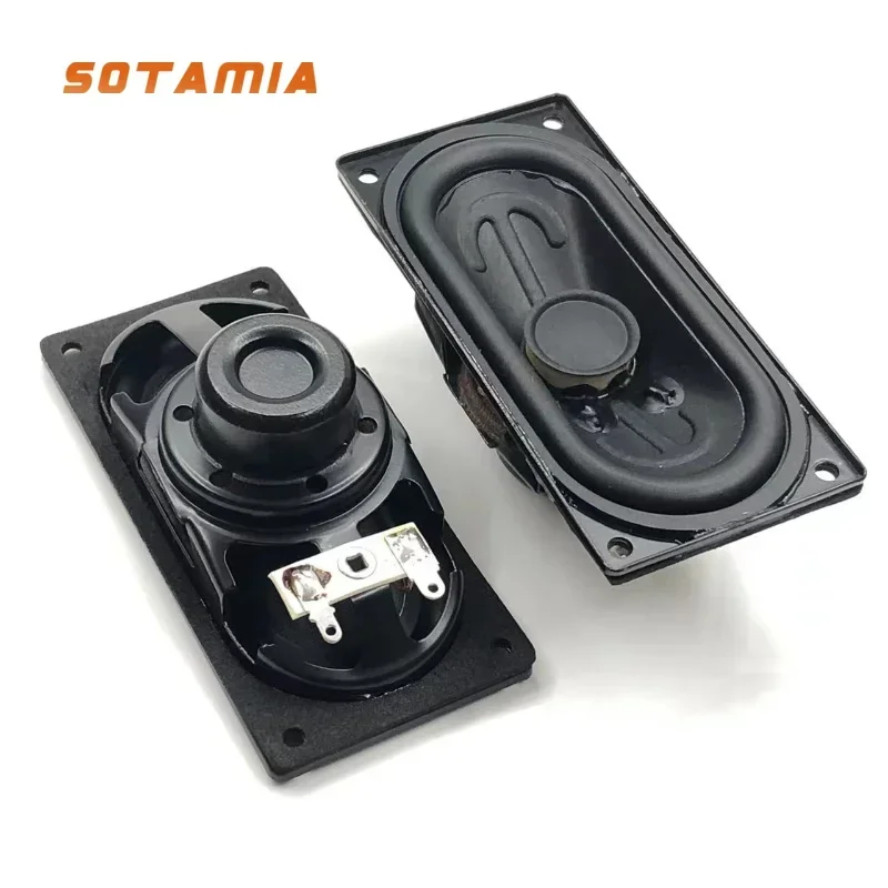 SOTAMIA 2Pcs 4494 Mini Audio Speaker Mid-bass Full Range Speaker Rubber Side 4 Ohm 10W Hifi Home Music Loudspeaker Accessorie