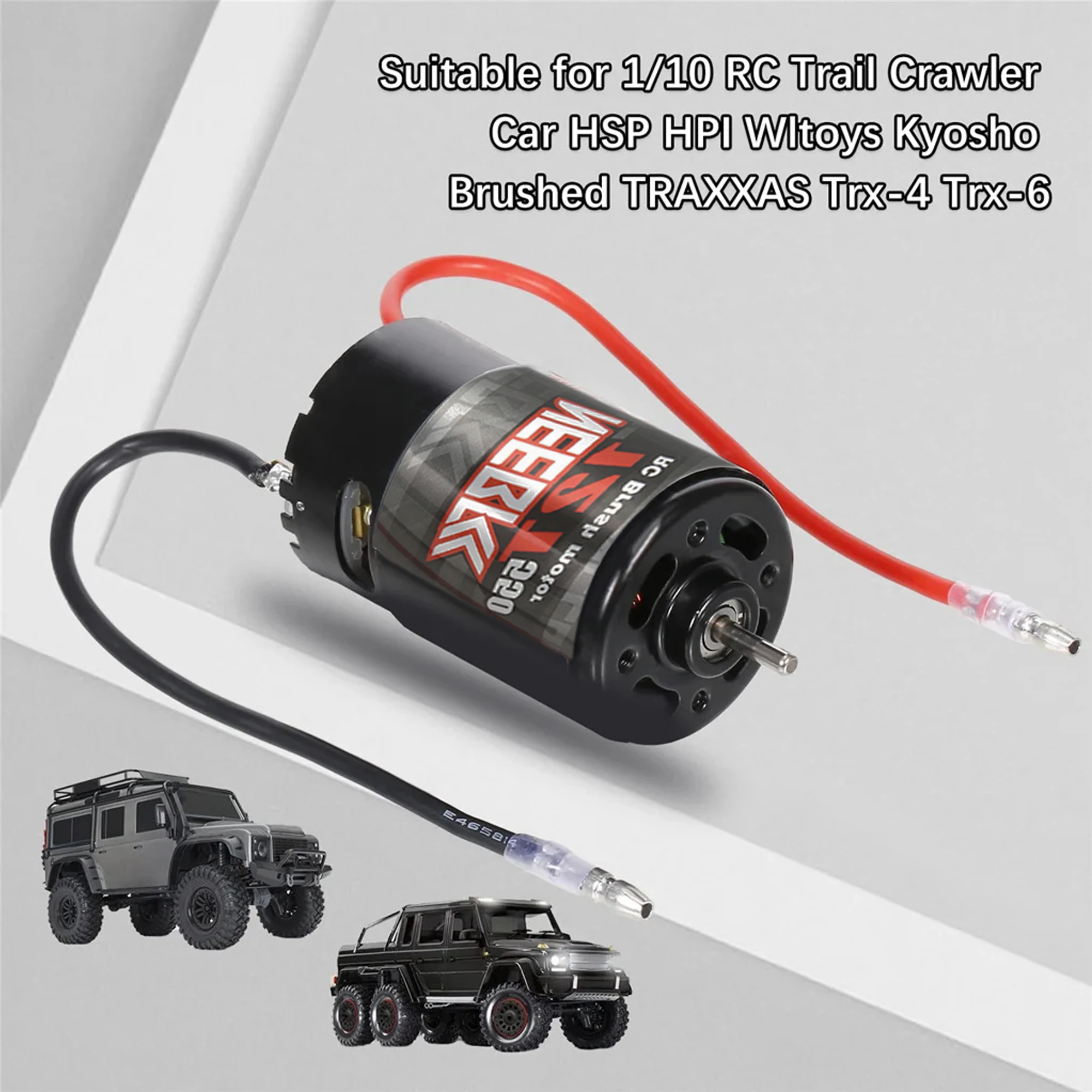 NEEBRC 550 Moteur Brushless Étanche 12T 21T 29T 35T 55T pour RC 1/10 Axial SCX10 TRX4