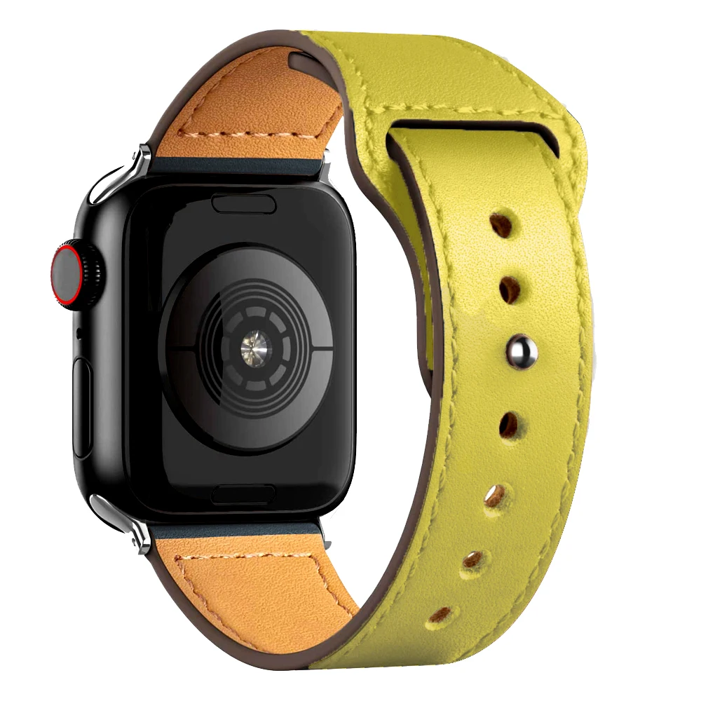 Elegant Leather Strap for Smartwatch - Premium Wristband Bracelet