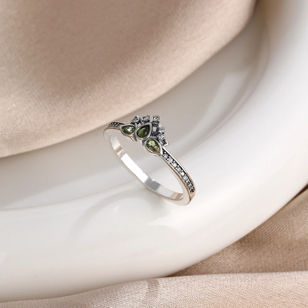 S925 Silver Eternity Band Ring For Women Full Color Zircon Butterfly Crown Firefly Minimalist Stackable Design Wedding Jewelry