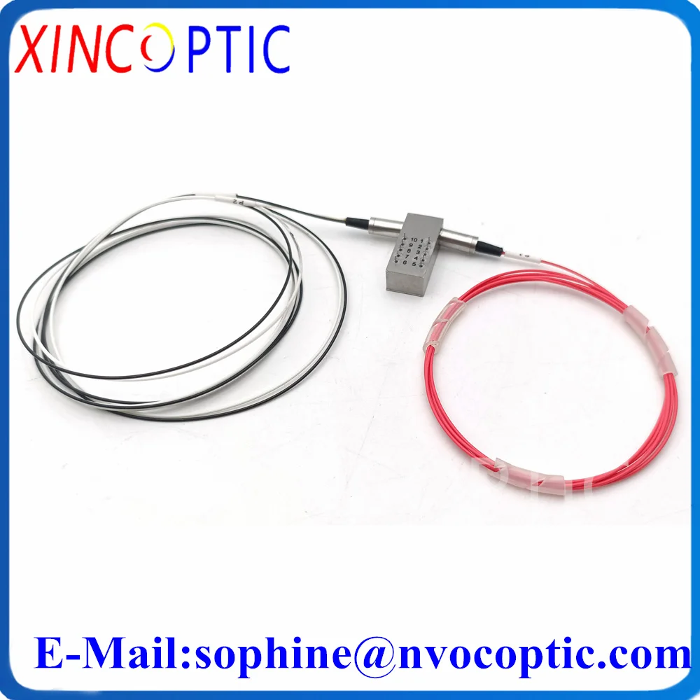 Interruttore Ottico Meccanico 1X2 1260 ~ 1650Nm 5V Non Latching 1310Nm 1550Nm 0.9Mm 1M Con Connettore In Fibra Ottica Fc/Sc/Lc/Stapcupc