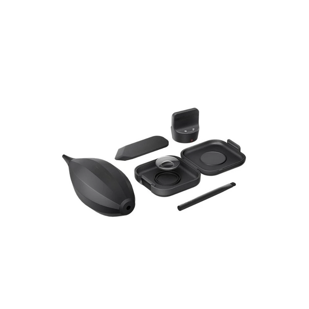 Vue éclatée du kit de lentille de remplacement pour drone A1 360 montrant les pièces détachées.