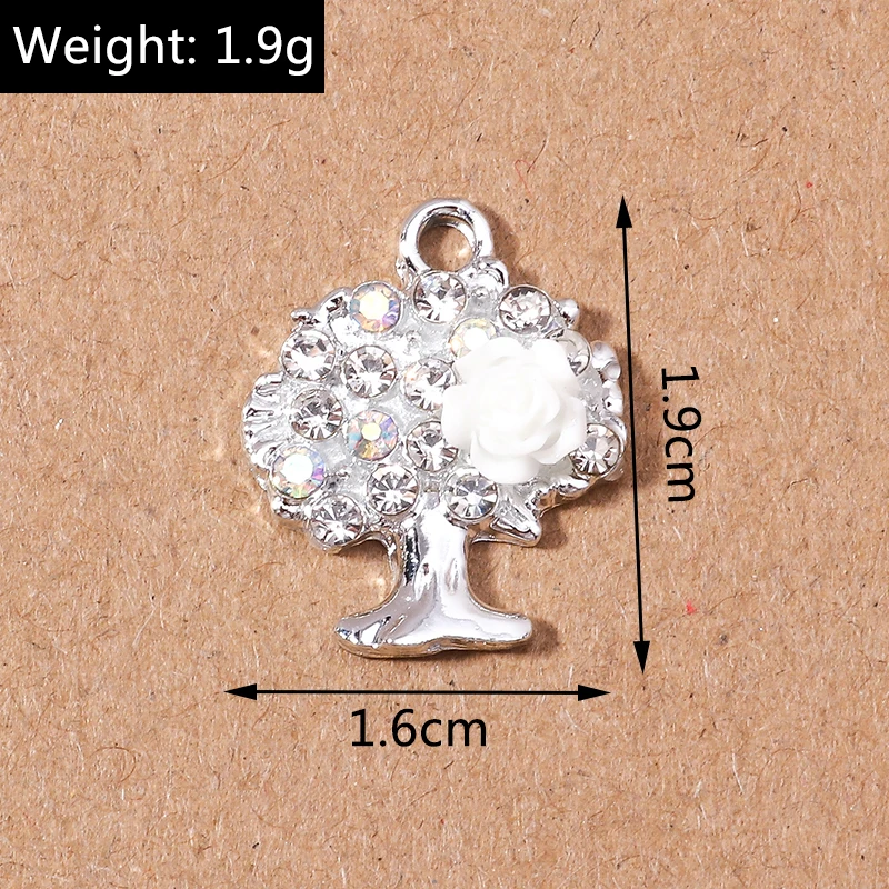 10 teile/los niedlichen Kristall Tier Charms Elefant Fisch Anhänger Charme für Schmuck Herstellung Halsketten Ohrringe DIY Handwerk liefert – Detail 13