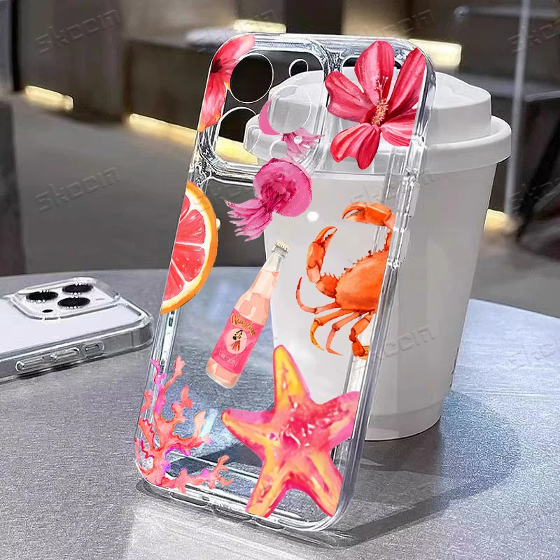Blue Ocean Animals Shockproof Silicone Phone Case