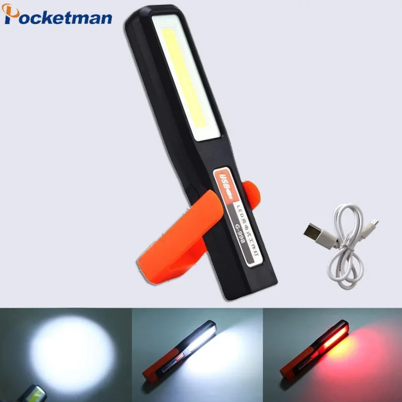 

Portable LED Work Light Magnetic Flashlight Auto Repair Light Outdoor Emergency Torch Camping Lights Waterproof Work Lamp