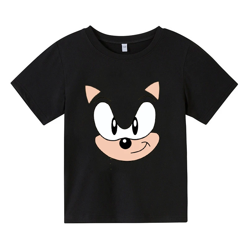 Crianças 3d dos desenhos animados jogo do sonic de impressão de t-shirts  traje meninos t-shirt de verão meninas t-shirt de roupas de crianças tee  tops roupas comprar - Topos & Tees /