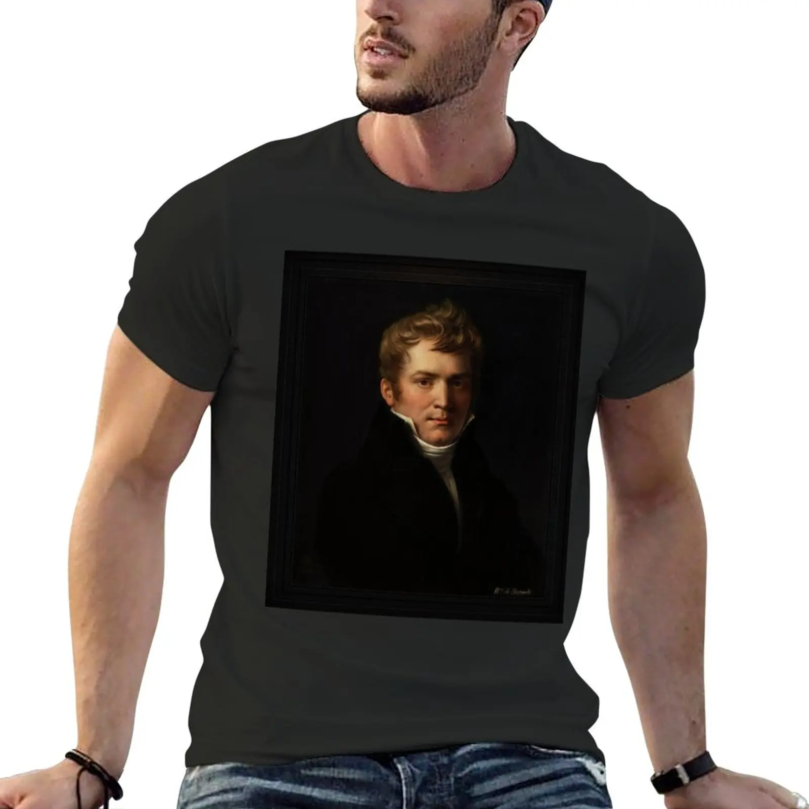 

Portrait de Prosper de Barante by Anne-Louis Girodet de Roussy-Trioson Fine Art Old Masters Reproduction T-Shirt