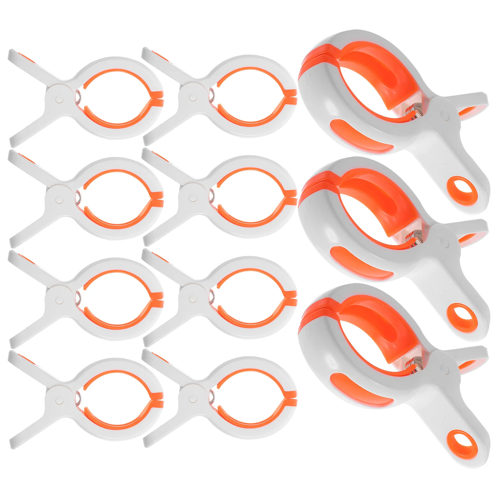 

12 Pcs Chaise Longue Beach Towel Clips Plastic Large Clothespin Abs Chair For Towels