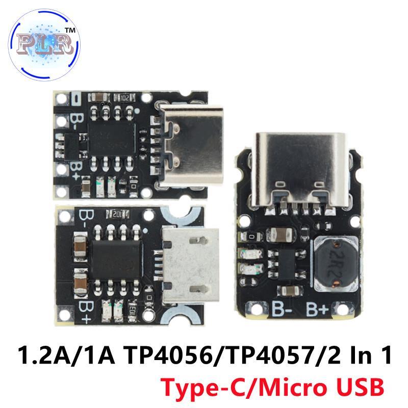 PL Type-C USB TP4057 1A Lithium Battery Charging Protection Board Module Polymer Battery Over TP4056 With Temperature Protection