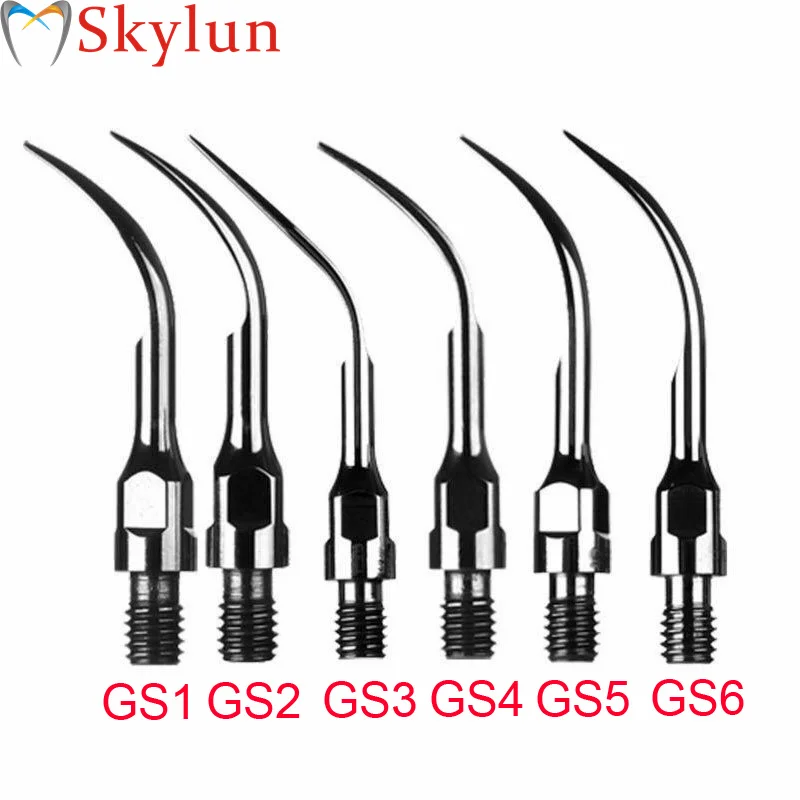 

Oling 10PCS Dental Ultrasonic Scaler Tips GS1 GS2 GS3 GS4 GS5 GS6 Perio Scaling Tips Fit SIRONA Series