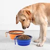 Feeders for Dogs Foldable Silicon Portable Feeding Drinking Dog Bowl for Travel Camping (350ML / 650ML / 1000ML) 4