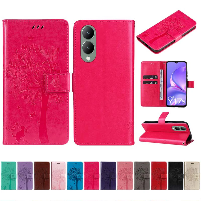 Leather Flip Wallet Case - Elegant Cover