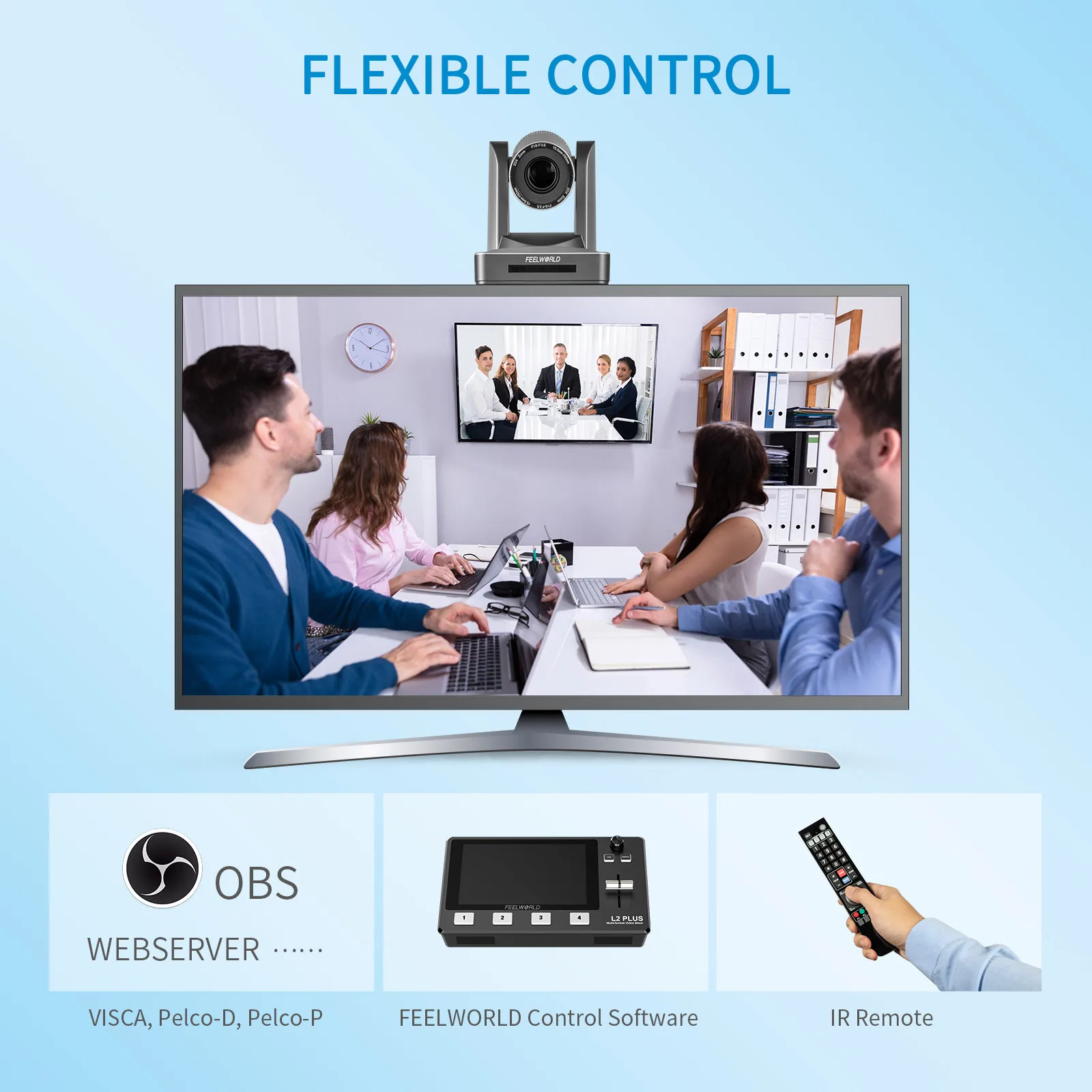 FEELWORLD 동시 라이브 스트리밍 PTZ 카메라, POE20X, USB, 3G-SDI, HDMI, IP, 사진 스튜디오용 궁극의 도구