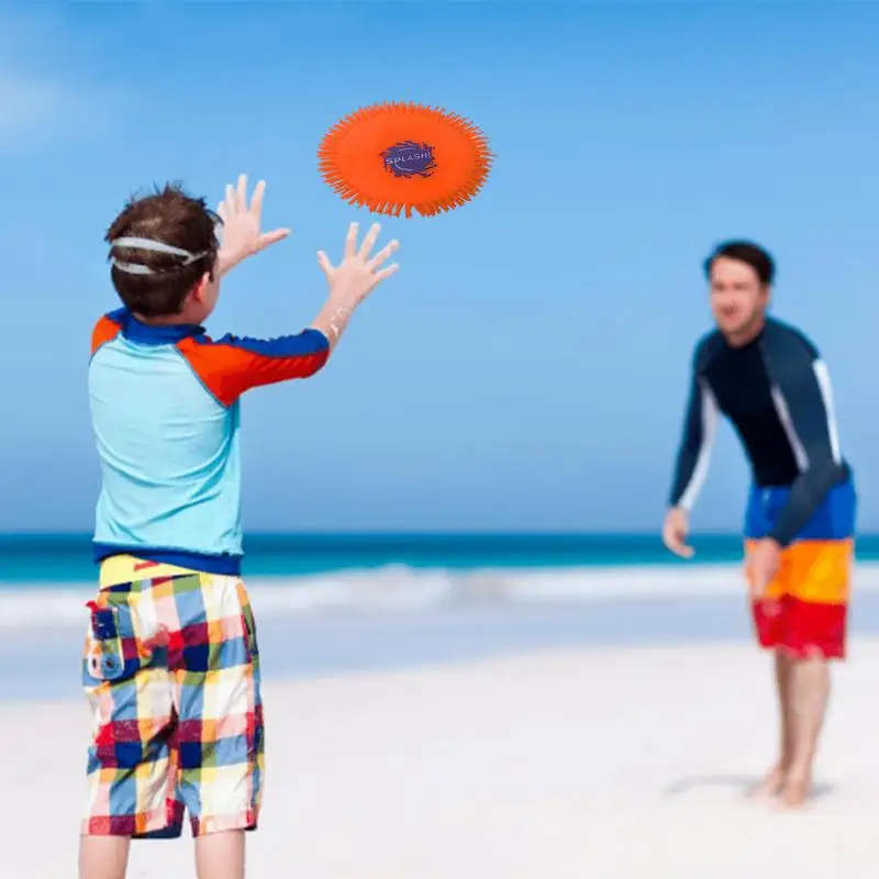 Platillo volador de juguete, disco de lanzamiento de agua para diversión al aire libre, juegos de piscina al aire libre, juguetes acuáticos para acampar, parque acuático, Playa