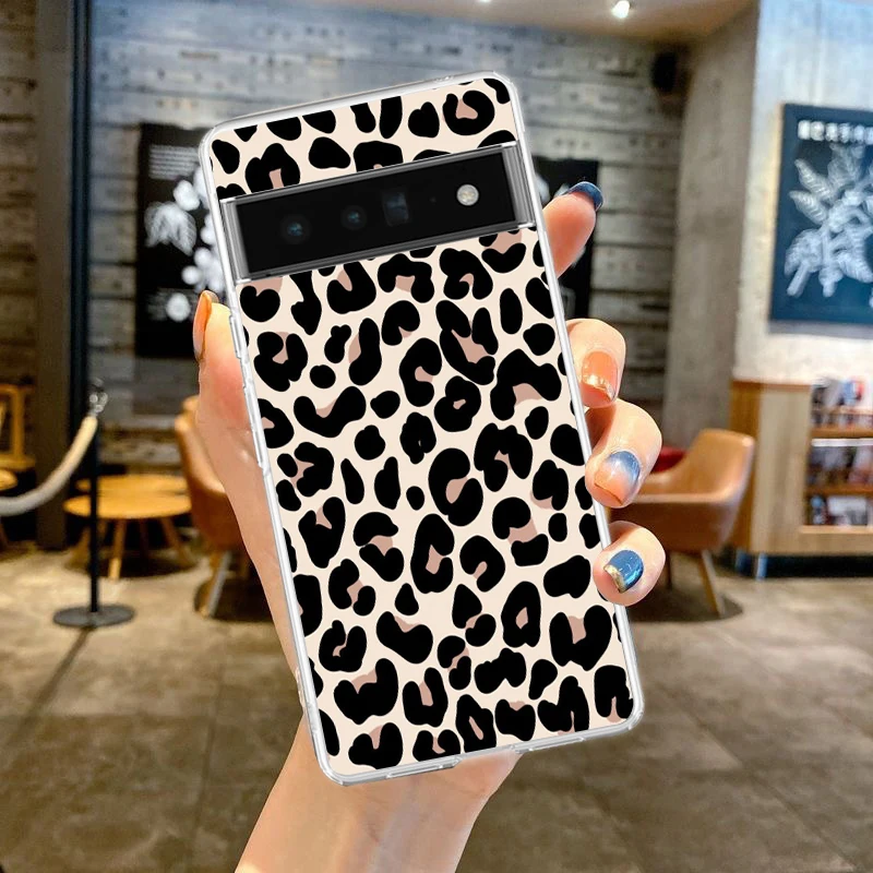 Leopard Print Clear Soft TPU Phone Case - Sexy & Trendy Design