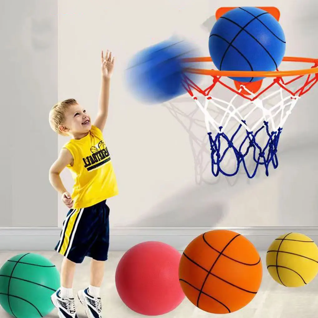 Kids Bouncing Indoor Basketball Hoop Easy Install Basketball Hoop No Trace Sticking Specially Designed For Silent Balls