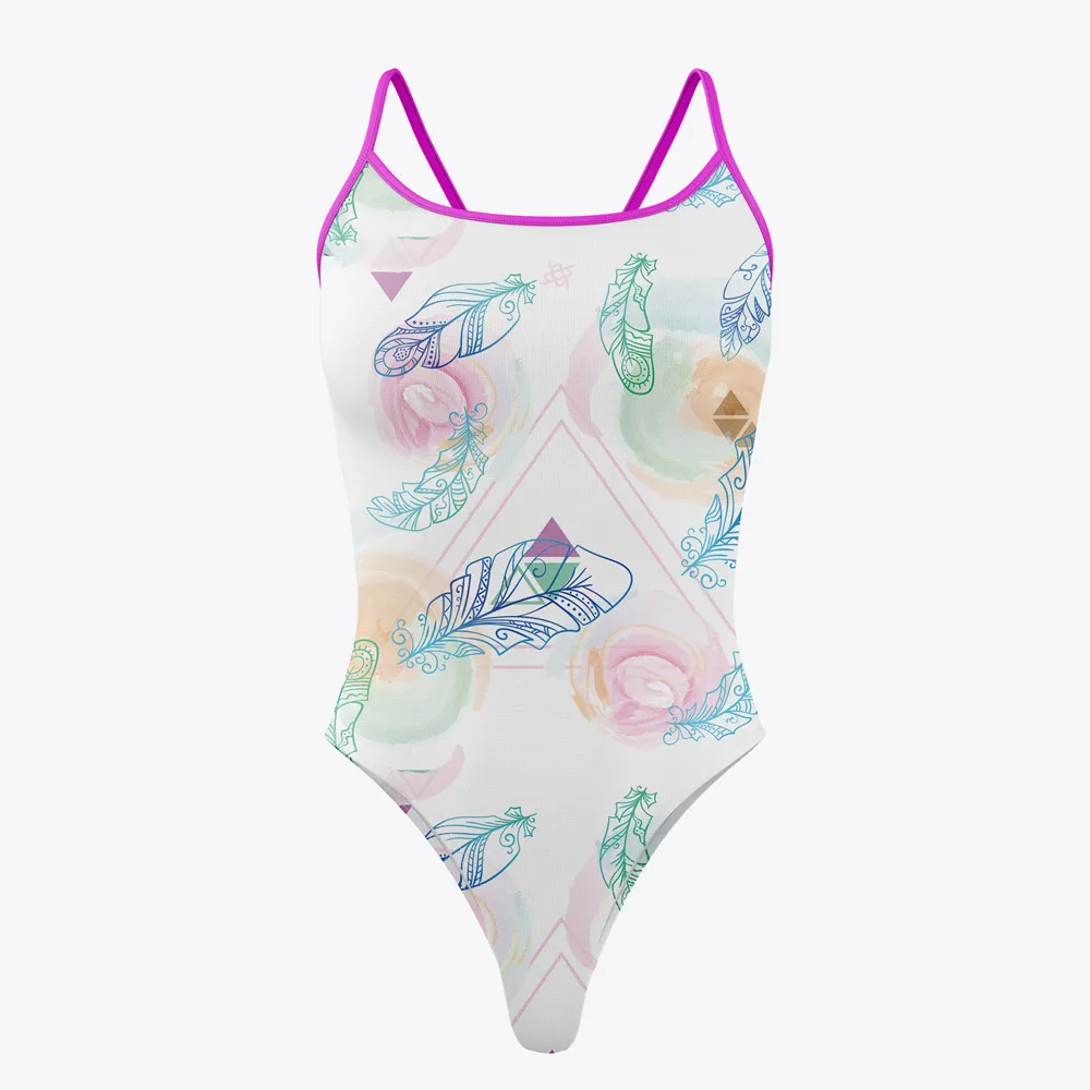 Women Swimwear One-piece Bikini Suit Arena Race Training Swimming Pool Activity Practice