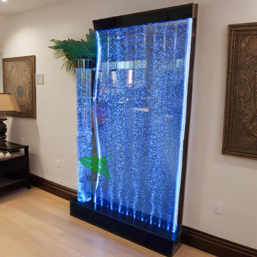 맞춤형 웨딩 장식 색상 변경 LED 발광 아크릴 물방울 벽 배경 (나무 포함)