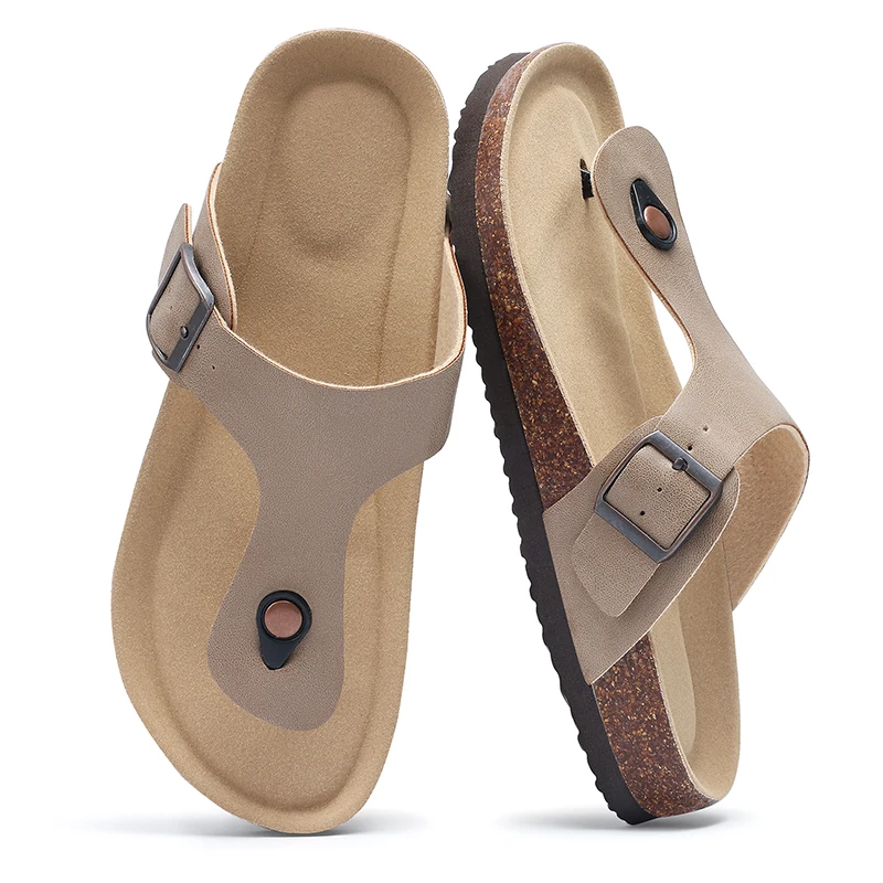 Women Flip Flop Sandals With Adjustable Straps Metal Buckle