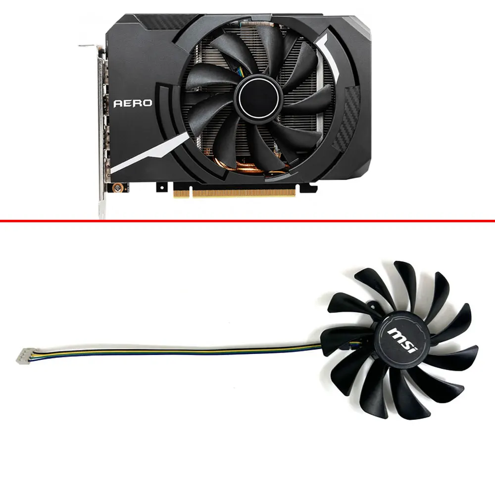 Ventola Di Raffreddamento Ventola Grafica 4Pin 95Mm Muslimex Dc12V Per Msi Geforce Rtx 2060 Rtx 2070 Aero Itx 6G Rtx 2070 Aero Itx 8G Gpu Fan