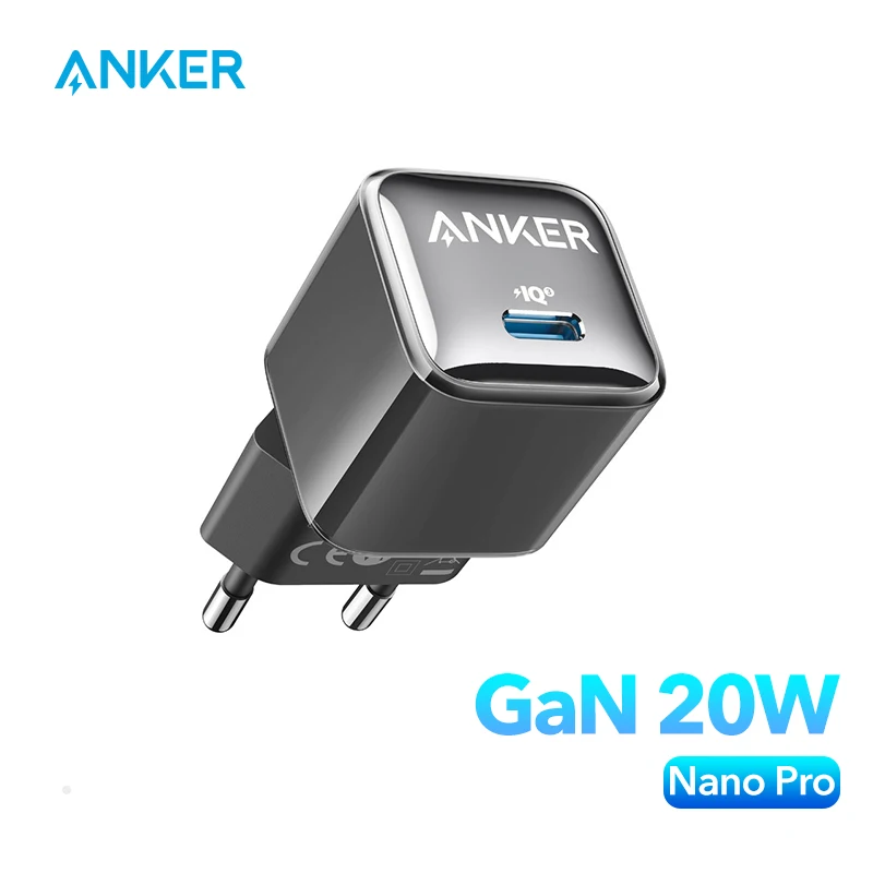 USB C GaN Charger 30W, Anker 511 Charger (Nano 3), PIQ 3.0 Foldable PPS  Fast Charger for iPhone 15/15 Pro/14/14 Pro Max/13, Galaxy, iPad (Cable Not