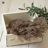 High Quality Wool Blanket Newborn Baby Photography Backdrop Soft  100% Wool Mat Basket Filler Photo Props Accessories 5