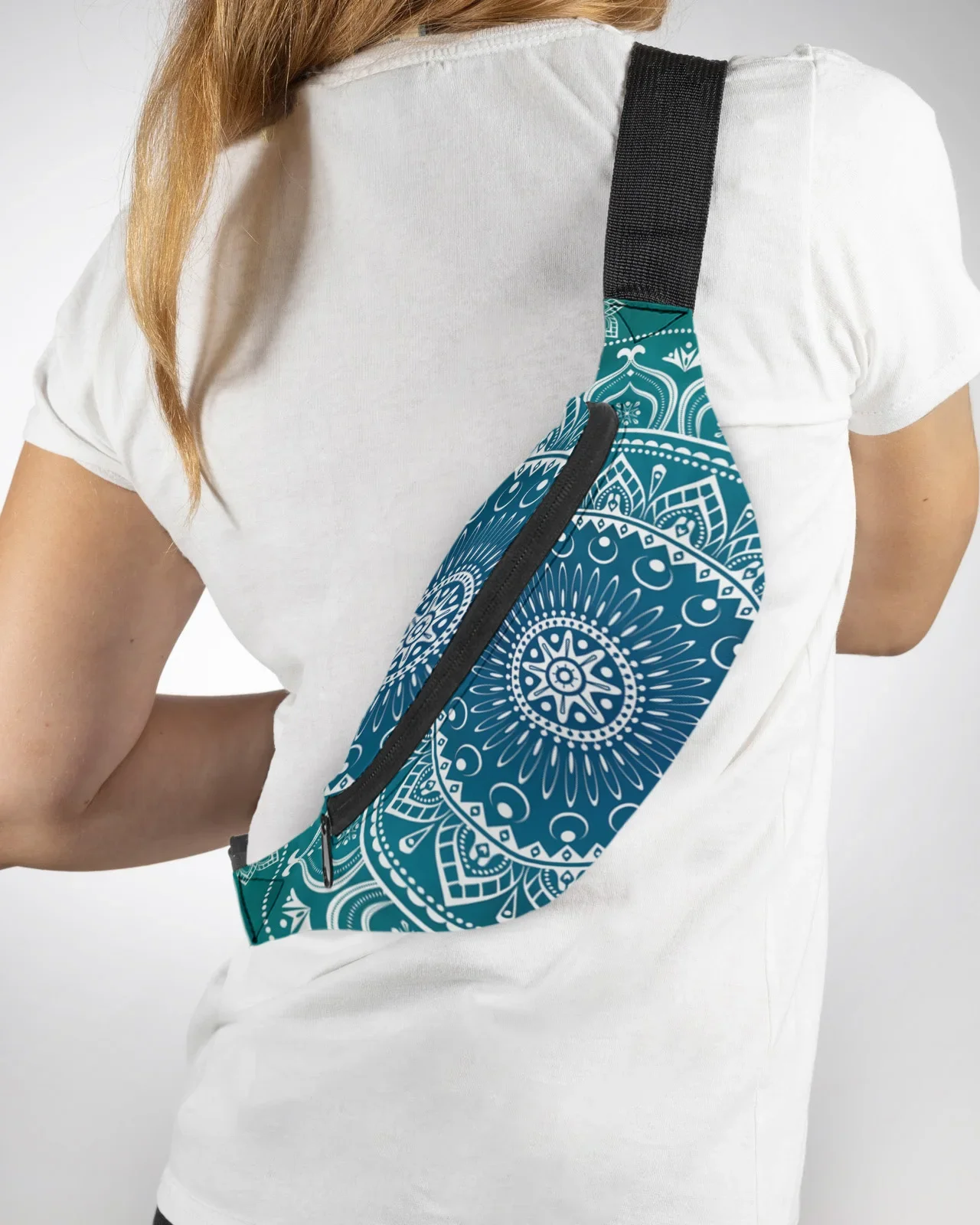 Marsupio Mandala-Print Di Kunst Und Magie - Tasca Pratica In Cotone Per Festival, Donna - Foto 3