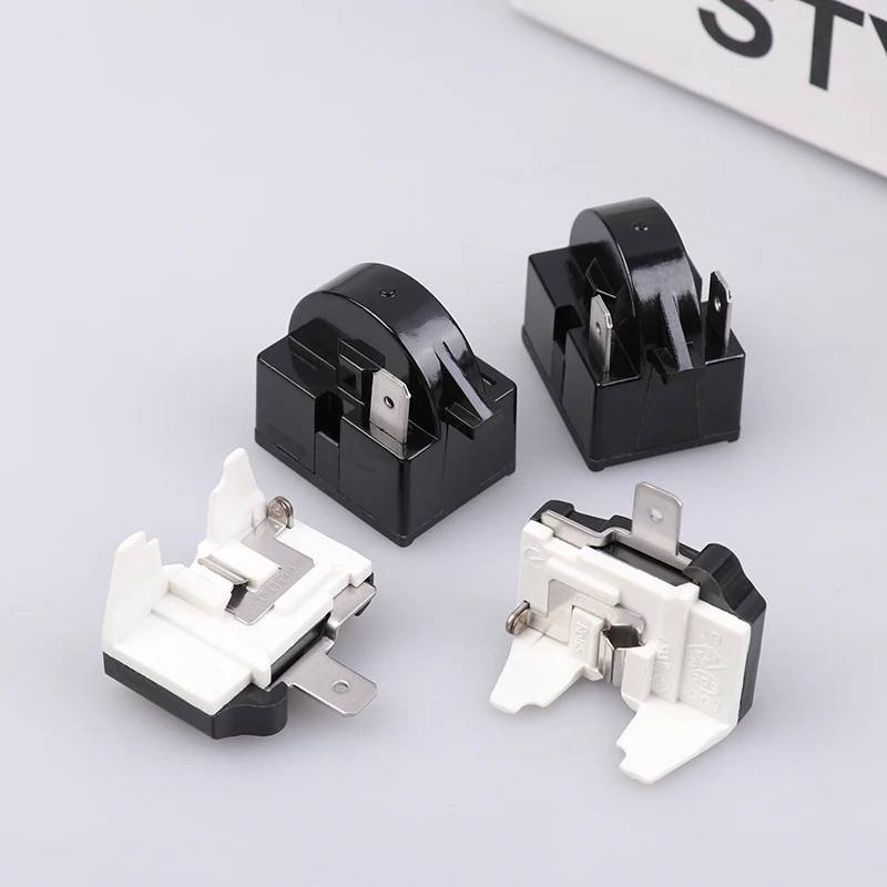 Refrigerator Compressor PTC Start Relay Refrigerator Starter Overload Protector 1 Pin 15 Ohm 1/6H Replacement Protector