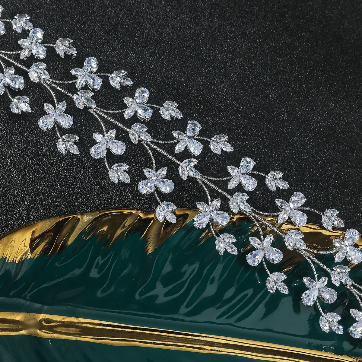 Braut Stirnbänder Hochzeit Kopfschmuck Zirkonia CZ Braut Tiaras Diadem Frauen Mädchen Haarband Party Prom Haar Schmuck Kopfschmuck – Detail 22