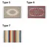 1:12 Scale Dollhouse Carpet Playing House Decor Floor Coverings Floral Pattern Mat Doll Accessories Miniature Weaving Rug 6