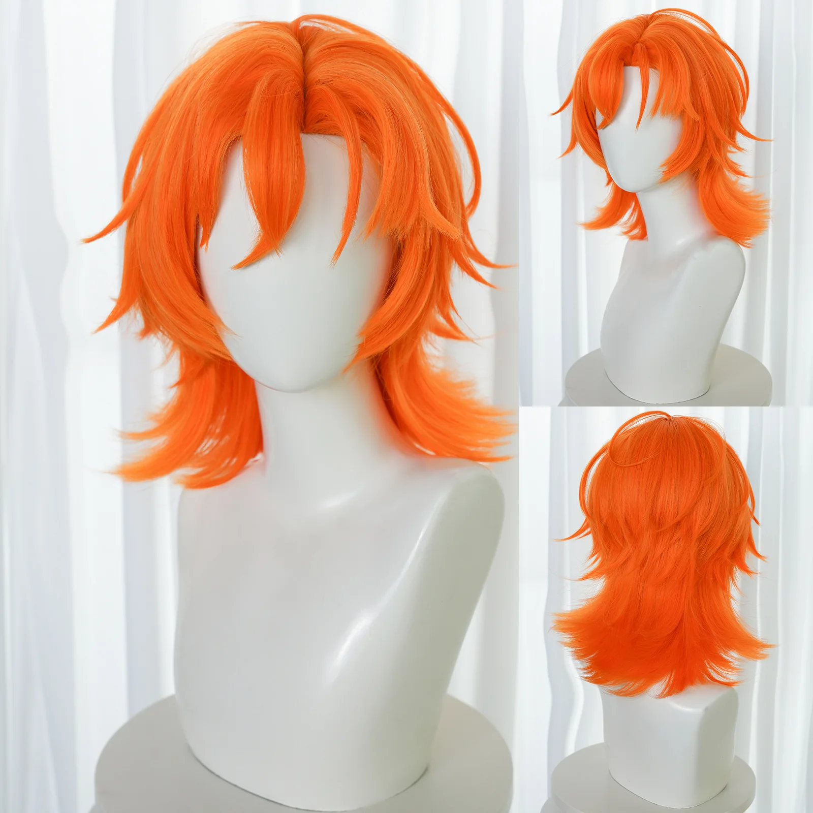 Cartoon Nick Wilde Cosplay Perücke Nicholas Piberius Wilde Fuchs Cosplay Perücke Krawatte Stirnband Cosplay Kostüm Für Halloween Party – Detail 4