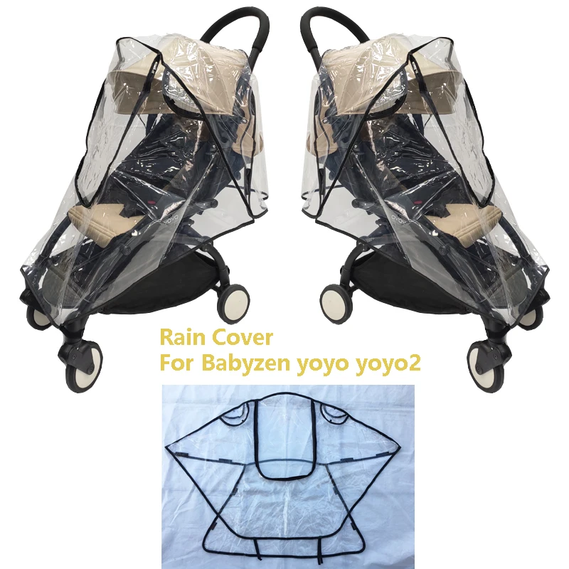 COLU KID® Safety EVA Baby Car Rincoat Baby Stroller Accessories Rain Cover Waterproof Cover for Babyzen Yoyo Yoyo2 Yoya Stroller