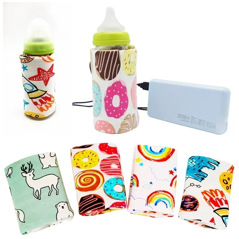 USB Milk Water Bottle Warmer Travel Stroller Insulated Baby Nursing Bottle Heater Newborn Infant Portable Bottle Feeding Warmers 6