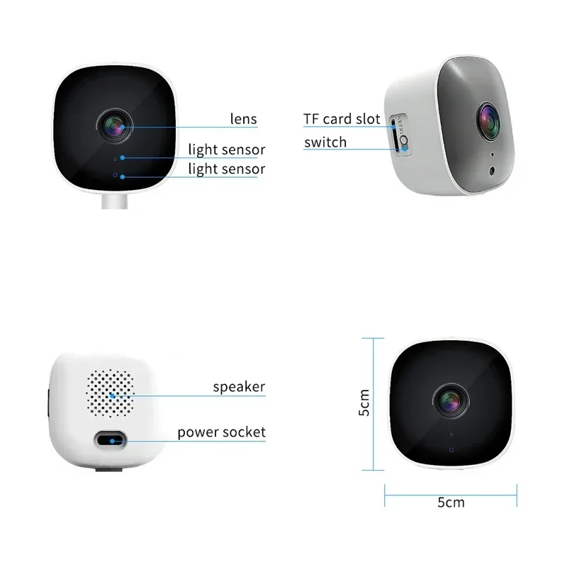 Lenovo 30W WiFi Security Camera, 4K HD Smart Home Monitor with Night Vision & Motion Detection, 2.4GHz Remote Viewing Cam 3