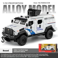 Saber Toothed Tiger Armored Vehicle Diecast Collectible (White box)