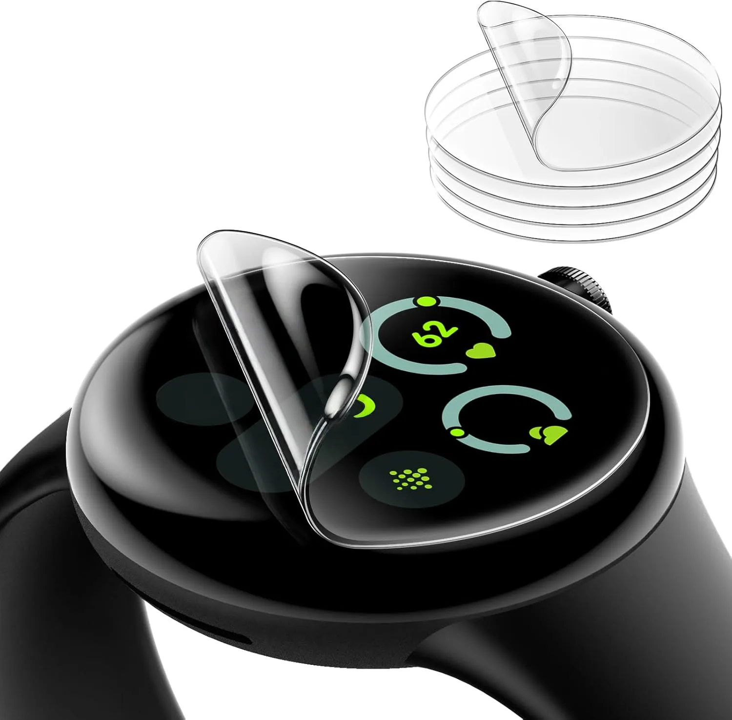 Soft TPU Hydrogel Film Protector, HD Clear & Anti-Scratch, Lightweight & Anti-Smudge Watch Cover