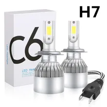 

2pcs C6 H1 H3 Led Headlight Bulbs H7 LED Car Lights H4 880 H11 HB3 9005 HB4 9006 H13 6000K 36W 12V 4800LM Auto Headlamps