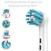 4PCS Dupont Bristle Electric Toothbrush Heads Whiten teeth/Daily Clean/Precison Cleaning/Soft Care Teeth Function For Oral B 3