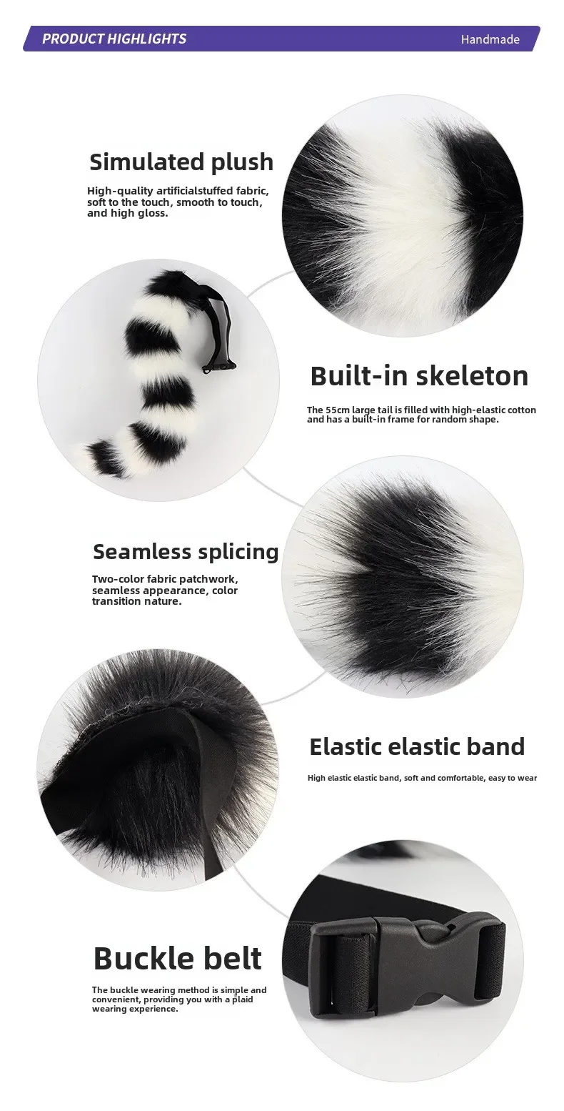 Adjustable belt for fox tail cosplay costume