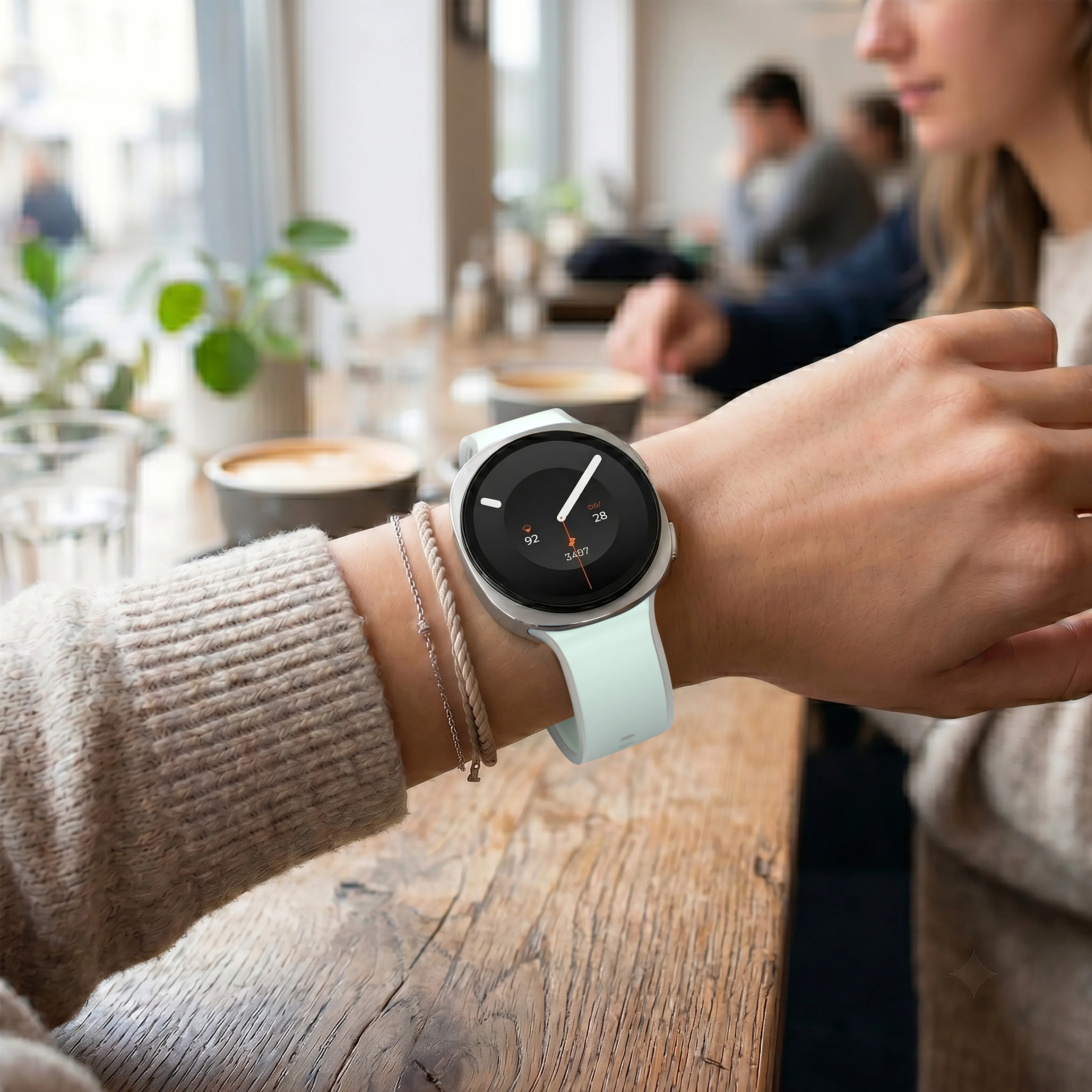 Premium Silicone Sport Band for Smartwatch - Adjustable and Durable Strap