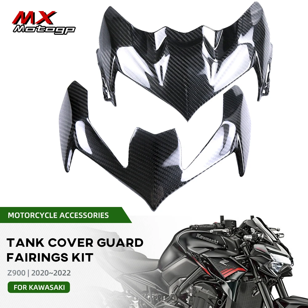 NEW Carbon Fiber Upper Front Headlight Fairing Cover For KASAWAKI