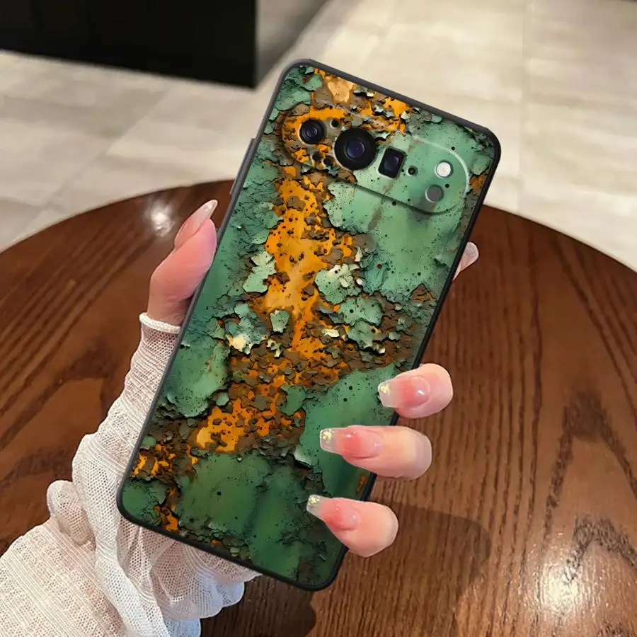 Vintage-Inspired Black Soft Shell Phone Case